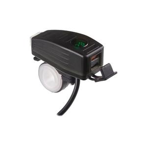 Nabíjačka USB STU 34707 s voltmetrom na motocykel vyobraziť
