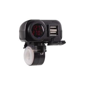 Nabíjačka USB STU 34708 s voltmetrom na motocykel vyobraziť