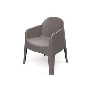 Stolička záhradná MILANE 680x600x805mm - zemito hnedá vyobraziť