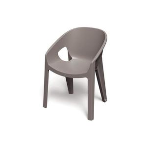 Stolička záhradná PREMO 615x560x815mm - zemito hnedá vyobraziť