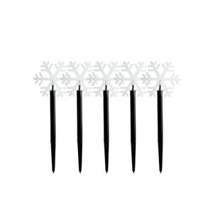 Dekorácia vianočná HOME 59764 Zapichovacia snehová vločka vyobraziť