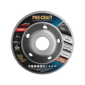 Diamantový brúsny kotúč 125 mm PROCRAFT WT125 Turbo vyobraziť