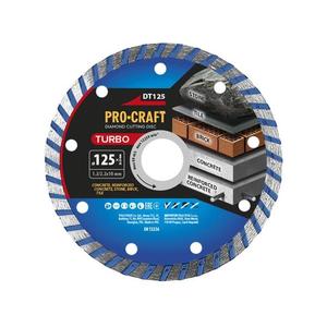 Diamantový rezný kotúč 125 mm PROCRAFT DT125 Turbo vyobraziť