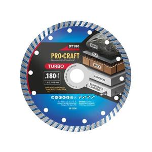 Diamantový rezný kotúč 180 mm PROCRAFT DT180 Turbo vyobraziť