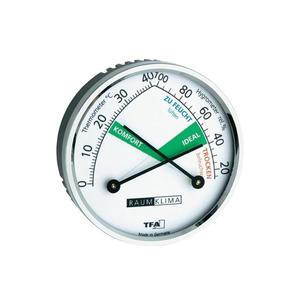 Teploměr a vlhkoměr TFA 45.2024, stříbrný vyobraziť