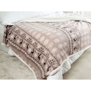 Deka BUFFALO 150x200 sivobiele vločky vyobraziť