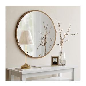 Nástenné zrkadlo AYNA pr. 60 cm hnedá 552NOS2206 vyobraziť