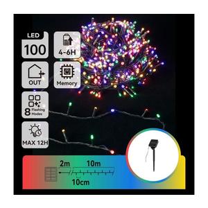 B.V. - LED Solárna vianočná reťaz 100xLED/8 funkcií 12m IP65 multicolor B10201K7A vyobraziť