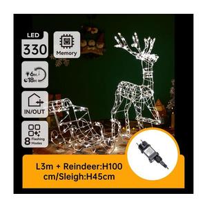 B.V. -LED Vonkajšia dekorácia LED/3, 6W/31/230V 2700K 90/45cm IP44 sob so sánkami B10303K6N vyobraziť