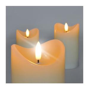 1v279 - SADA 3x LED Sviečka z prírodného vosku LED/3xAAA/teplá biela 1v279 vyobraziť