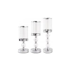 Estilo Home Súprava 3 svietnikov v lesklom chróme 5905623250809 vyobraziť