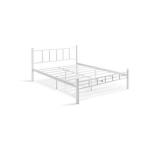 Kovová dvojlôžková posteľ ORMEL 160x200 cm, biela, nosnosť 200 kg 319HBV1201 vyobraziť
