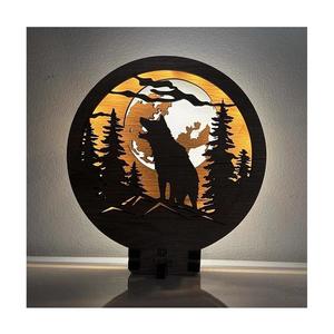 Li-Go 23574/DUB2 - LED stmievateľná stolná dekorácia LED/12W/230V 20x22 cm dub 23574/DUB2 vyobraziť