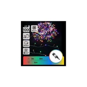 B.V. - Vonkajšia vianočná LED reťaz 1000xLED/8 funkcií 53m IP44 viacfarebná B103031PD vyobraziť