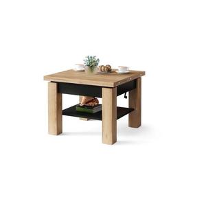 Rozkladací konferenčný/jedálenský stôl so zdvíhacou doskou CALEB dub craft/čierna 5903631912047 vyobraziť