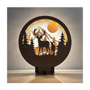 Li-Go 23592/DUB2 - stmievateľná LED stolová dekorácia LED/12W/230V 20x22 cm dub 23592/DUB2 vyobraziť