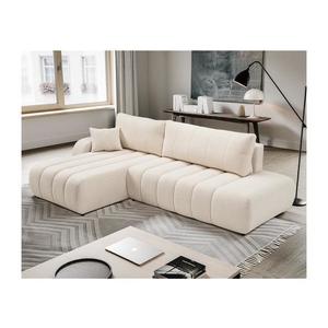 Rozkladacia rohová sedacia súprava do tvaru L DESIO, ľavá, béžová, s úložným priestorom 8590828985730 vyobraziť