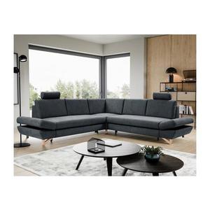 Rozkladacia rohová čalúnená sedacia súprava do tvaru L s úložným priestorom AVESTA, antracit 8590828984290 vyobraziť