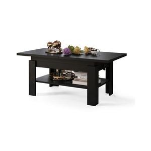 Rozkladací konferenčný/jedálenský stôl s výškovo nastaviteľnou doskou ROY čierny 5903631913419 vyobraziť