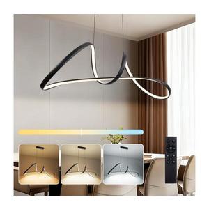 Brilagi-LED Stmievateľný závesný luster TWISTER LED/60W/230V 3000-6000K čierny + diaľkové ovládanie BRI485 vyobraziť