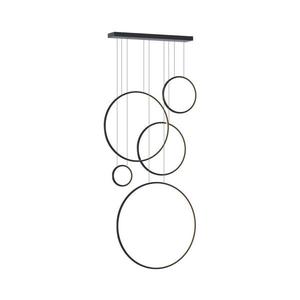 LED luster na lanku SATURNO LED/100W/230V čierny ML2324 vyobraziť