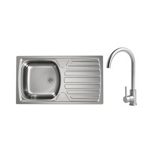 ALVEUS - Kuchynský drez BASIC 78x43, 5 cm + drezová batéria VIOLA 36, 7 cm nerezová AV0146+AV0148 vyobraziť