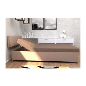 Čalúnená válenda s polohovaním a úložným priestorom DALLAS 108x205 cm hnedá/tmavohnedá 151101250240 vyobraziť