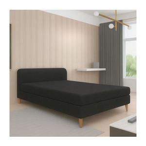 Čalúnená válenda BRISBANE 110x200 cm čierna 151101250300 vyobraziť