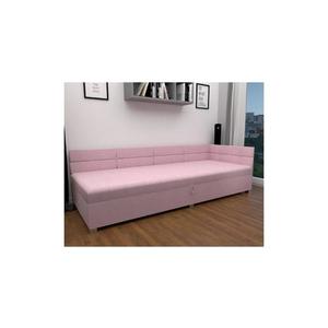 Čalúnená válenda AMSTERDAM 90x200 cm s univerzálnym čelom a úložným priestorom, ružová 151101250230 vyobraziť