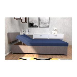 Čalúnená válenda s polohovaním a úložným priestorom DALLAS 108x205 cm šedá/modrá 151101250250 vyobraziť