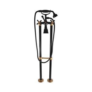 RAV Slezák MK150.5/2CMATSM - Vaňová sada s batériou MORAVA RETRO čierna/mosadz MK150.5/2CMATSM vyobraziť