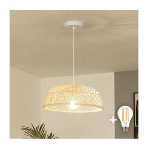 Brilagi - LED luster na lanku CERIA BOHO 1xE27/40W/230V pr. 40 cm ratan EG300171+EG781131 vyobraziť
