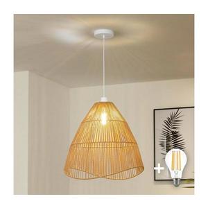 Brilagi - LED zavesný luster na lanku CERIA BOHO 1xE27/40W/230V pr. 50 cm hnedá EG300171+EG781102 vyobraziť