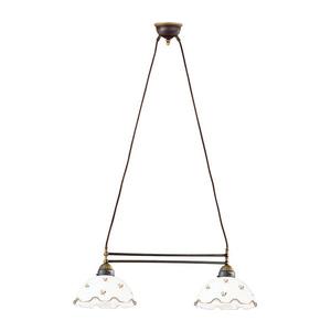 Kolarz 731.82.160 - Závesný luster na lanku NONNA 2xE27/75W/230V, kvetinový vzor, ružové zlato 731.82.160 vyobraziť