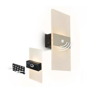 Briloner 3888012 - Nabíjateľné nástenné LED svietidlo AURA so senzorom, 2, 5 W / 5 V, 1800 mAh, matné 3888012 vyobraziť