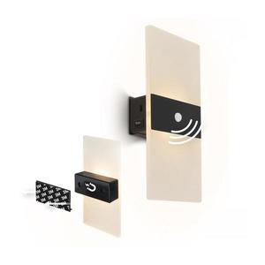 Briloner 3888015 - LED dobíjateľné nástenné svietidlo so senzorom AURA LED/2, 5W/5V 1800 mAh čierne 3888015 vyobraziť