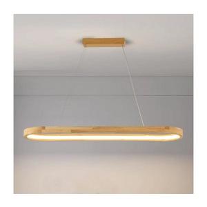 Brilagi - LED luster na lane UMEA WOOD LED/40W/230V 90x22 cm kaučukovník BRI451 vyobraziť