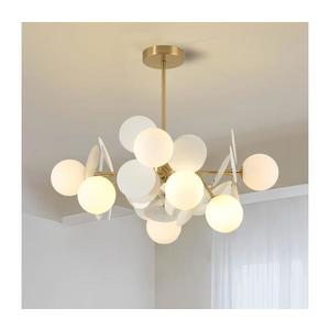 Brilagi - Luster na tyči BALMO 8xG9/9W/230V pr. 60 cm zlatá/biela BRI459 vyobraziť