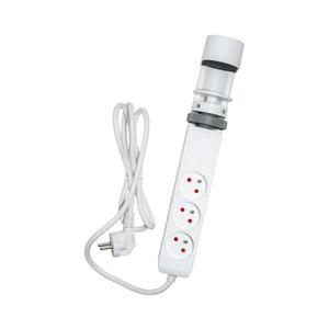 - Predlžovací kábel s uchytením na stôl, 3 zásuvky, typ E + 2x USB-A + 1x USB-C, 1, 5 m, biela 52001088 vyobraziť