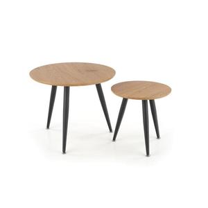 Halmar SADA 2x Konferenčný stolík ZENYA dub/čierna V-CH-MENTONA_2-LAW vyobraziť