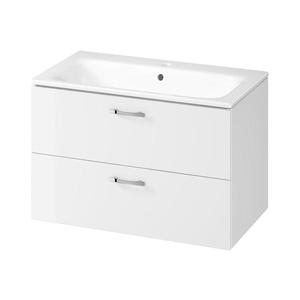 Cersanit S801-538 - Závesná kúpeľňová skrinka s umývadlom NIKO 80x45 cm biela S801-538 vyobraziť