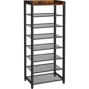 Botník Vasagle Deromi 52 cm hnědý/černý vyobraziť