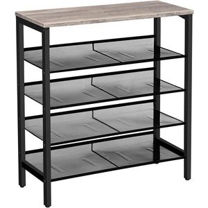 Botník Vasagle Ormio 85 cm černý/šedý vyobraziť