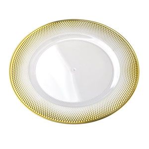 Dekorativní talíř BLANCHE CLEAR II. 30 cm zlatý vyobraziť