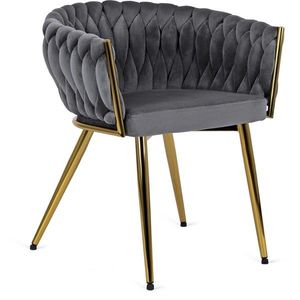 Designové jídelní křeslo CAPRI šedé vyobraziť
