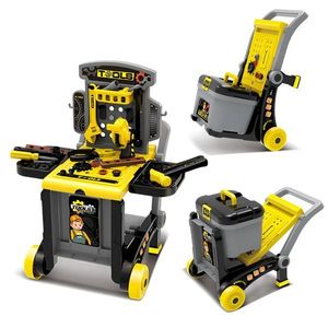 Dětská skládací dílna 3v1 WORKIE šedá/žlutá vyobraziť