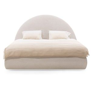 Dvoulůžková čalouněná postel Orbi 140x200 s úložným prostorem béžová vyobraziť