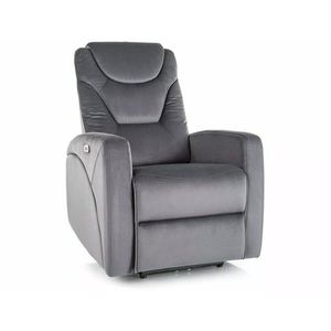 Elektrické polohovací křeslo KRONOS Velvet šedé vyobraziť