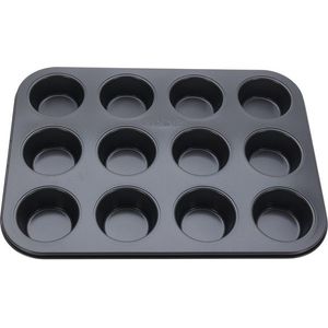 Forma na 12 ks muffinů SUSY černá vyobraziť