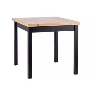 Jídelní rozkládací stůl Flip 80/120 cm dub Artisan/černý vyobraziť
